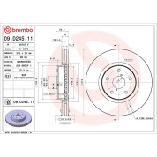 Brembo | Bremsscheibe | 09.D245.11