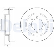 Delphi | Bremsscheibe | BG3203
