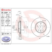 Brembo | Bremsscheibe | 09.D391.11