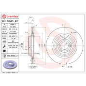 Brembo | Bremsscheibe | 09.B743.41
