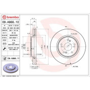Brembo | Bremsscheibe | 09.A866.11