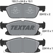 Textar | Bremsbelagsatz, Scheibenbremse | 2241201