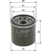 BOSCH | Ölfilter | 0 986 452 058