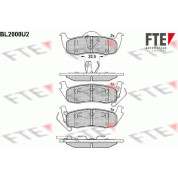 FTE | Bremsbelagsatz, Scheibenbremse | 9010586