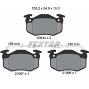 Textar | Bremsbelagsatz, Scheibenbremse | 2109601