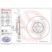 Brembo | Bremsscheibe | 09.D749.11