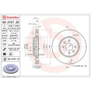 Brembo | Bremsscheibe | 09.A727.31