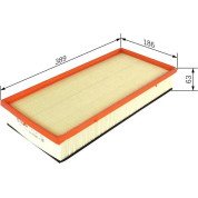 BOSCH | Luftfilter | F 026 400 182