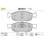 Valeo | Bremsbelagsatz, Scheibenbremse | 601017