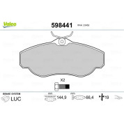 Valeo | Bremsbelagsatz, Scheibenbremse | 598441