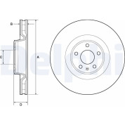 Delphi | Bremsscheibe | BG9172C