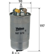 Valeo | Kraftstofffilter | 587570