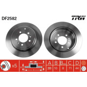 TRW | Bremsscheibe | DF2582
