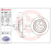 Brembo | Bremsscheibe | 08.6897.11