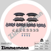 25603.175.2 Bremsbelagsatz, Scheibenbremse