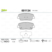 Valeo | Bremsbelagsatz, Scheibenbremse | 601134