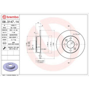 Brembo | Bremsscheibe | 08.3147.14
