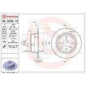Brembo | Bremsscheibe | 08.5559.10