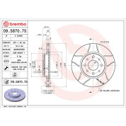 Brembo | Bremsscheibe | 09.5870.75