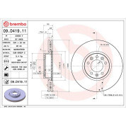 Brembo | Bremsscheibe | 09.D419.11