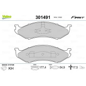 Valeo | Bremsbelagsatz, Scheibenbremse | 301491