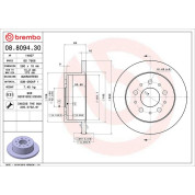 Brembo | Bremsscheibe | 08.8094.30