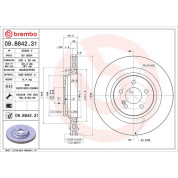 Brembo | Bremsscheibe | 09.B842.31