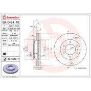 Brembo | Bremsscheibe | 09.C424.11