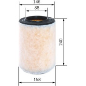 BOSCH | Luftfilter | F 026 400 298