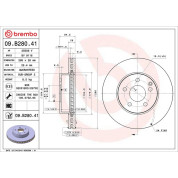 Brembo | Bremsscheibe | 09.B280.41