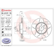 Brembo | Bremsscheibe | 09.8137.76