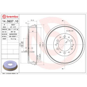 Brembo | Bremstrommel | 14.D637.10