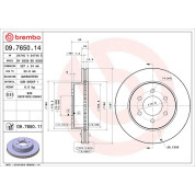 Brembo | Bremsscheibe | 09.7650.11