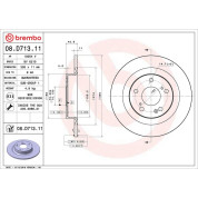 Brembo | Bremsscheibe | 08.D713.11