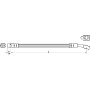 Metzger | Bremsschlauch | 4110222