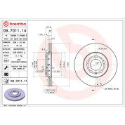Brembo | Bremsscheibe | 09.7011.11