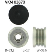 SKF | Generatorfreilauf | VKM 03870