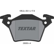 Textar | Bremsbelagsatz, Scheibenbremse | 2302001