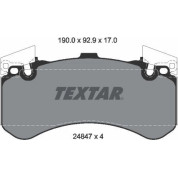 Textar | Bremsbelagsatz, Scheibenbremse | 2484701