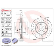 Brembo | Bremsscheibe | 09.8411.1X