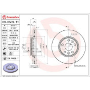 Brembo | Bremsscheibe | 09.D509.11