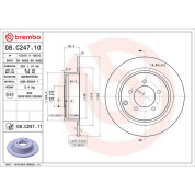 Brembo | Bremsscheibe | 08.C247.11