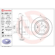 Brembo | Bremsscheibe | 08.C823.21