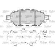 Valeo | Bremsbelagsatz, Scheibenbremse | 601681