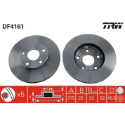 TRW | Bremsscheibe | DF4161
