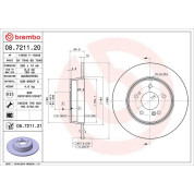 Brembo | Bremsscheibe | 08.7211.21
