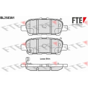 FTE | Bremsbelagsatz, Scheibenbremse | 9010833