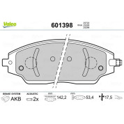 Valeo | Bremsbelagsatz, Scheibenbremse | 601398