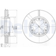 Delphi | Bremsscheibe | BG3817