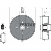 Textar | Bremstrommel | 94042400